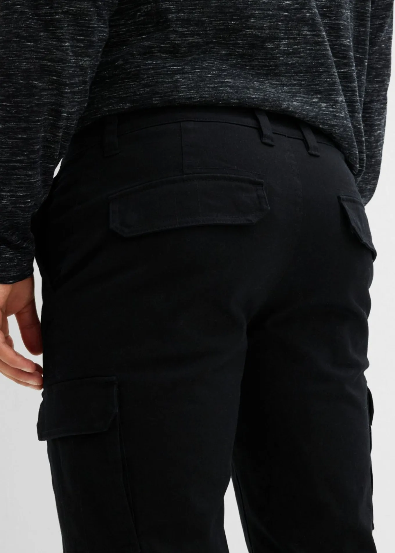Pantalón térmico elástico de corte recto y estilo cargo