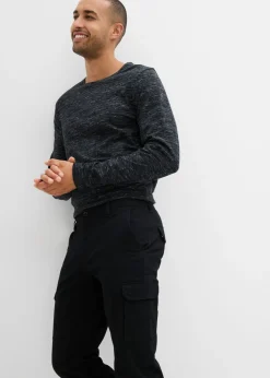 Pantalón térmico elástico de corte recto y estilo cargo