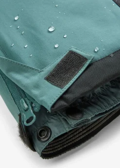 Pantalón térmico funcional de esquí con tirantes desmontables, material impermeable y corte recto
