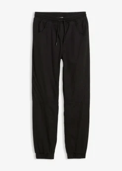 Pantalón térmico sin cierre con corte regular y forro de punto