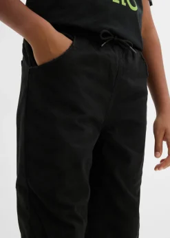 Pantalón térmico sin cierre con corte regular y forro de punto