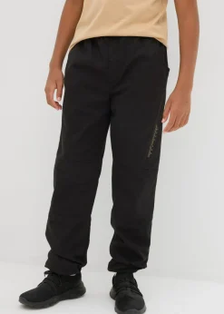 Pantalón térmico sin cierre con corte holgado y forro de punto