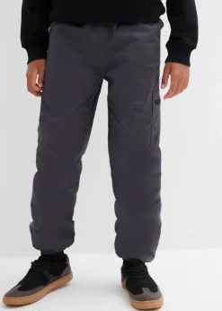 Pantalón térmico tipo cargo con corte holgado y forro de punto