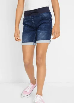 Pantalón vaquero corto con talle medio