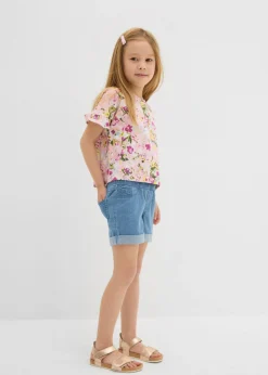 Pantalón vaquero corto con talle medio