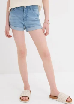 Pantalón vaquero corto con talle medio