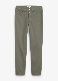 Pantalones acortados de sarga