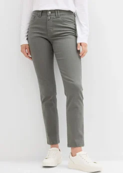 Pantalones acortados de sarga
