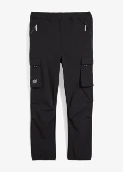 Pantalones cargo elásticos de softshell con ajuste de ancho, repelentes al agua
