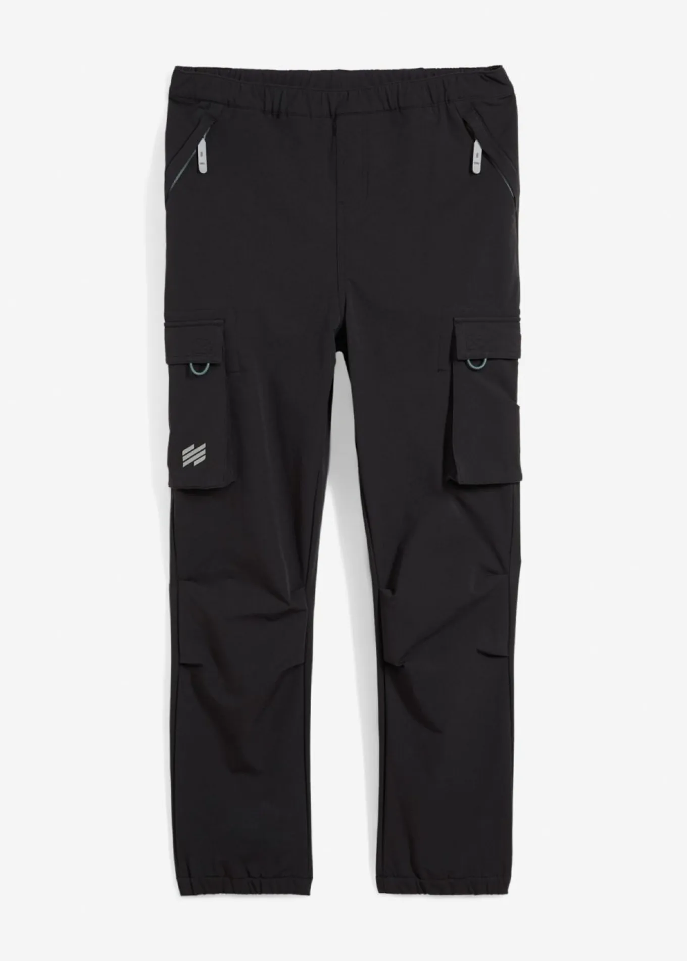 Pantalones cargo elásticos de softshell con ajuste de ancho, repelentes al agua