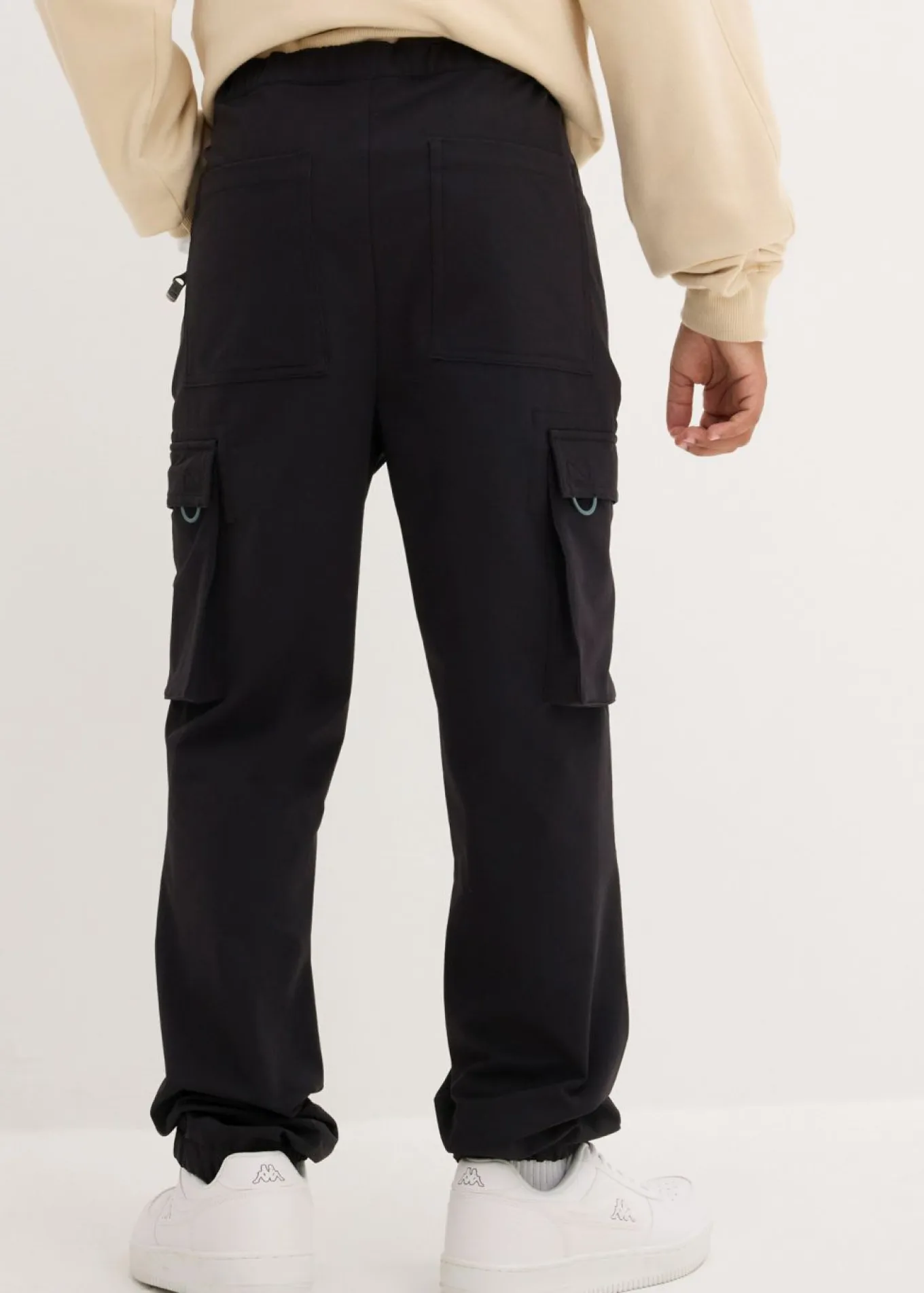Pantalones cargo elásticos de softshell con ajuste de ancho, repelentes al agua