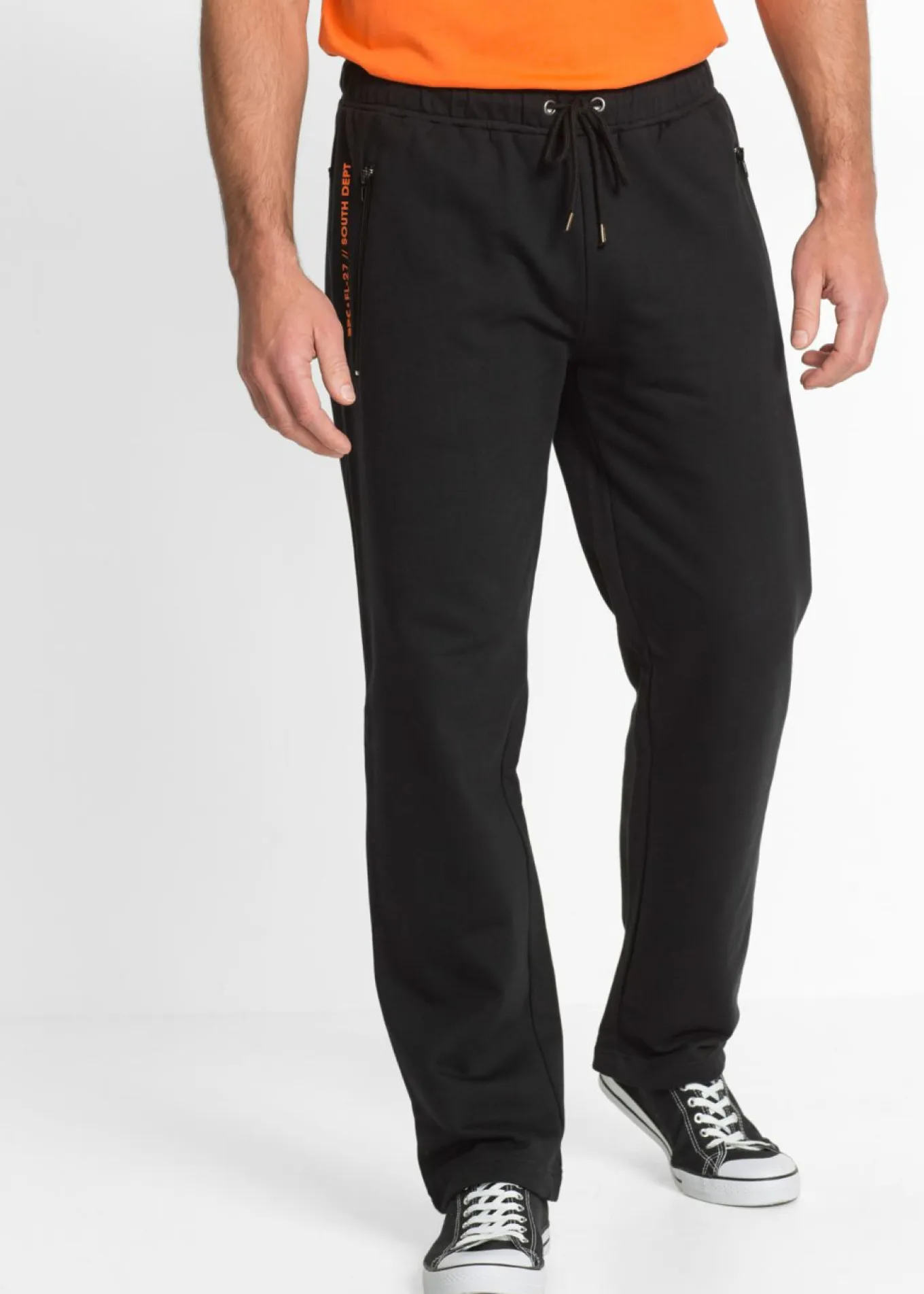 Pantalones de chándal con prácticos bolsillos con cremallera, confeccionados en algodón orgánico