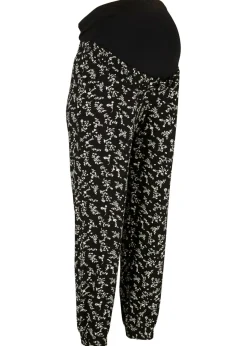 Pantalones premamá con estampado divertido, mezcla de viscosa, loose fit