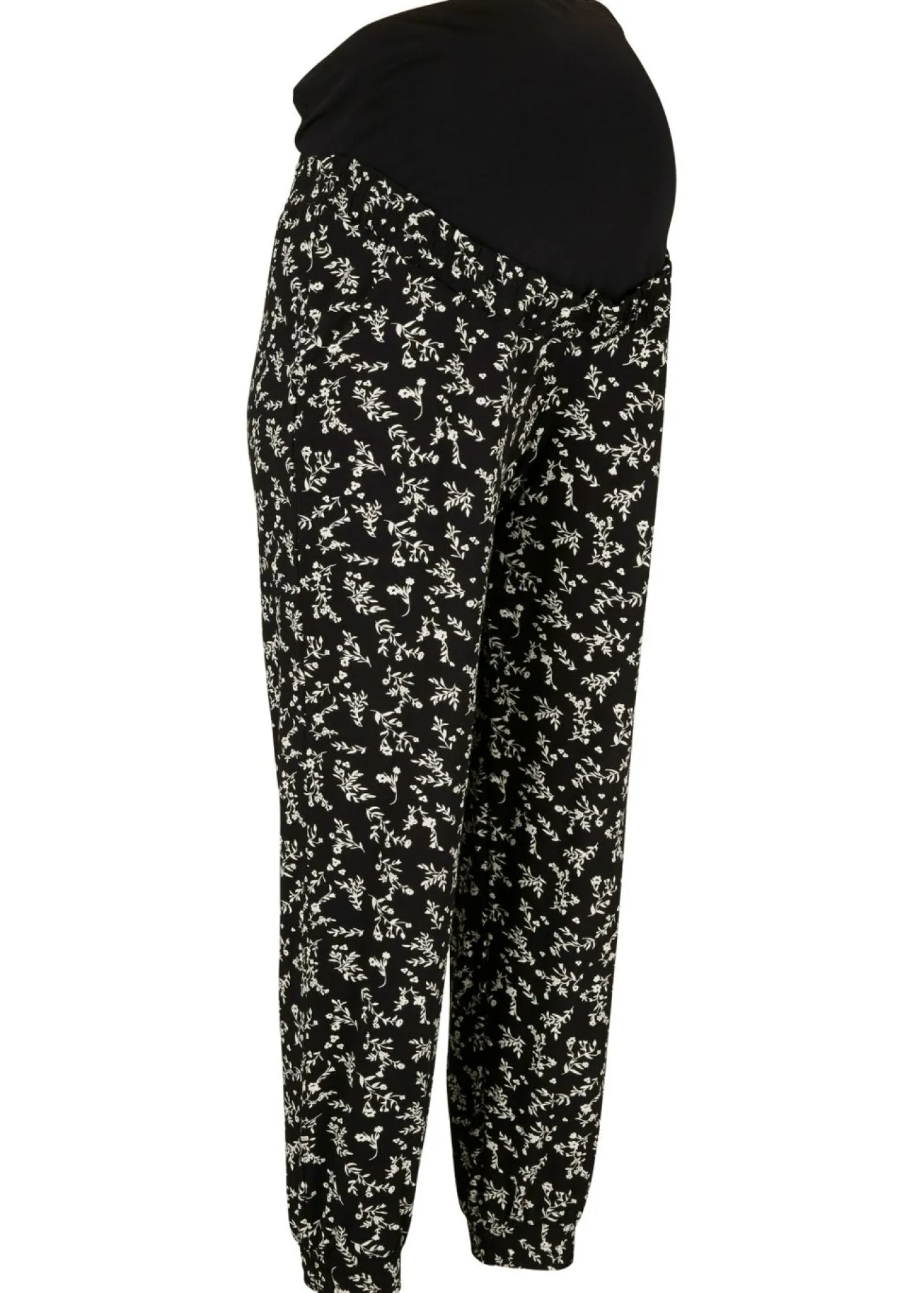 Pantalones premamá con estampado divertido, mezcla de viscosa, loose fit