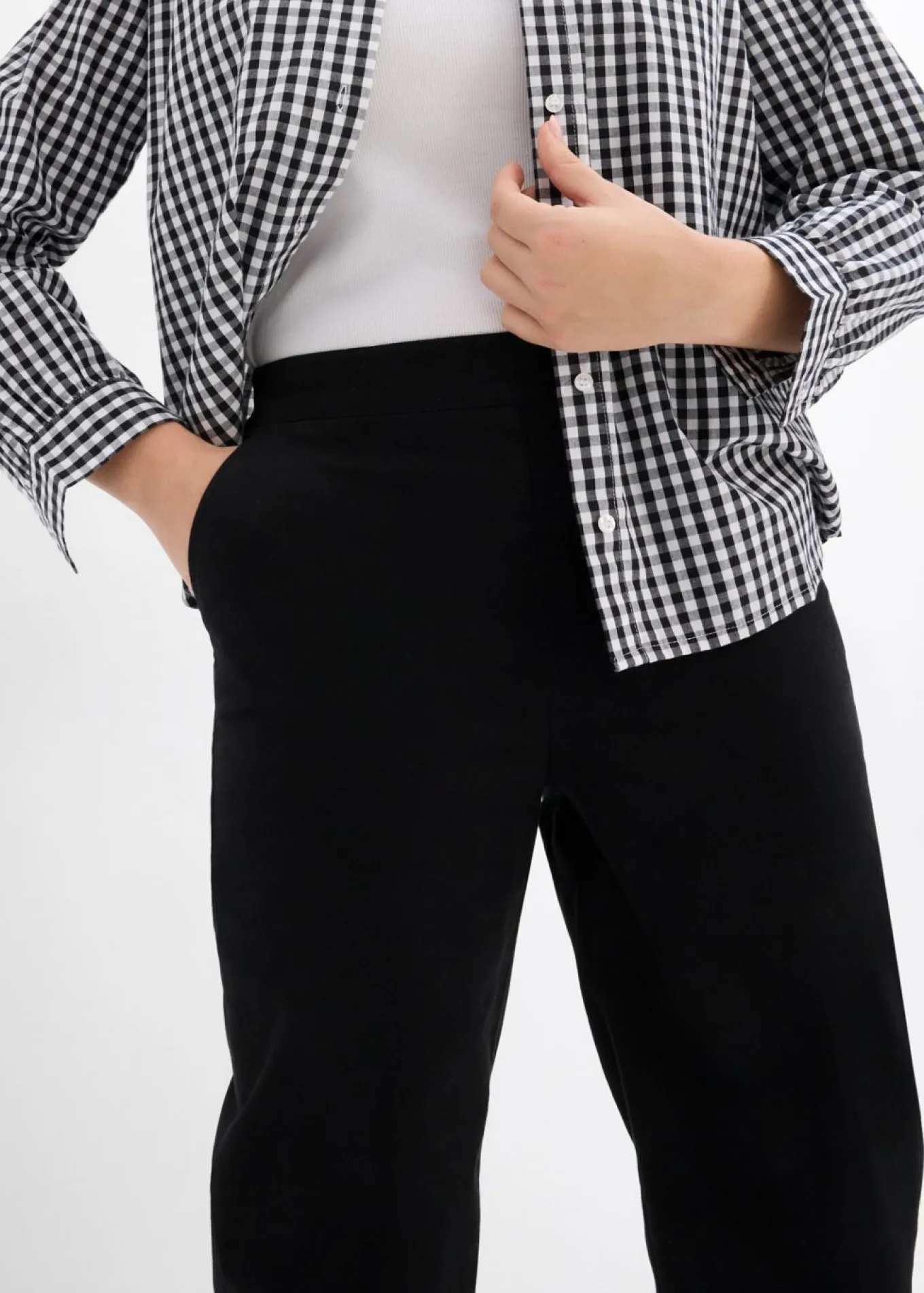 Pantalones sin cierre de mezcla de algodón
