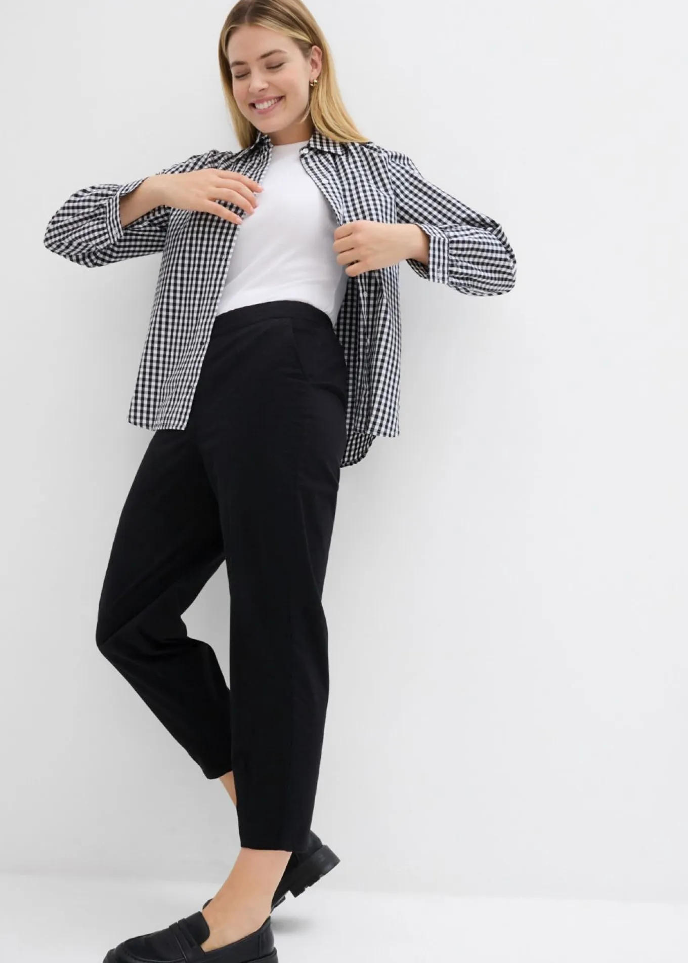 Pantalones sin cierre de mezcla de algodón