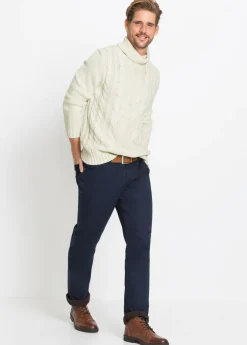 Pantalones térmicos, elásticos y rectos de corte regular