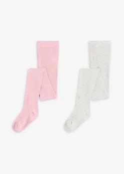 Pantis infantiles con lunares brillantes para la variante en color rosa (2 unidades)