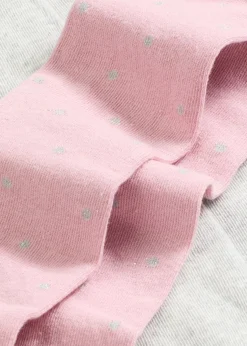 Pantis infantiles con lunares brillantes para la variante en color rosa (2 unidades)