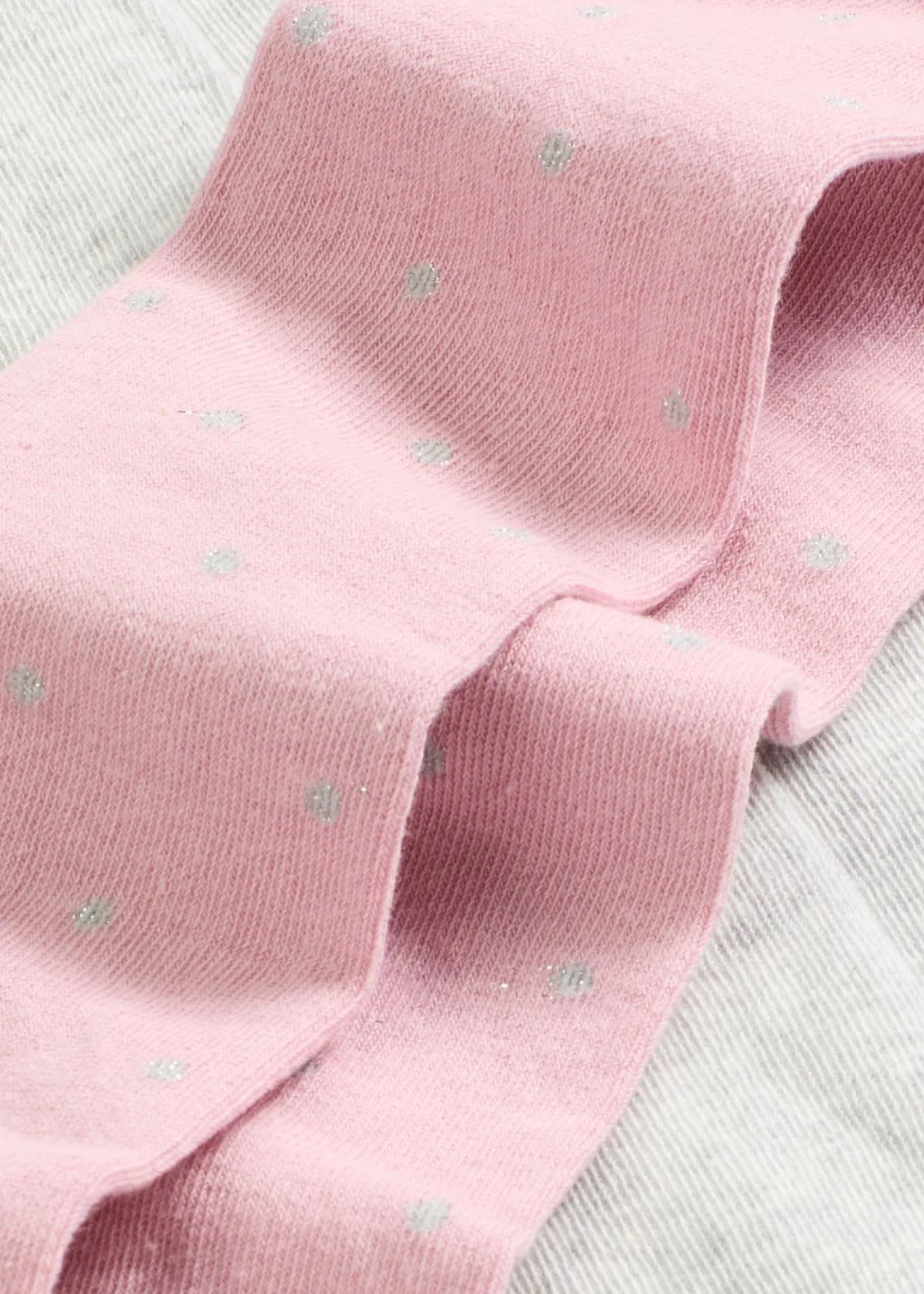 Pantis infantiles con lunares brillantes para la variante en color rosa (2 unidades)
