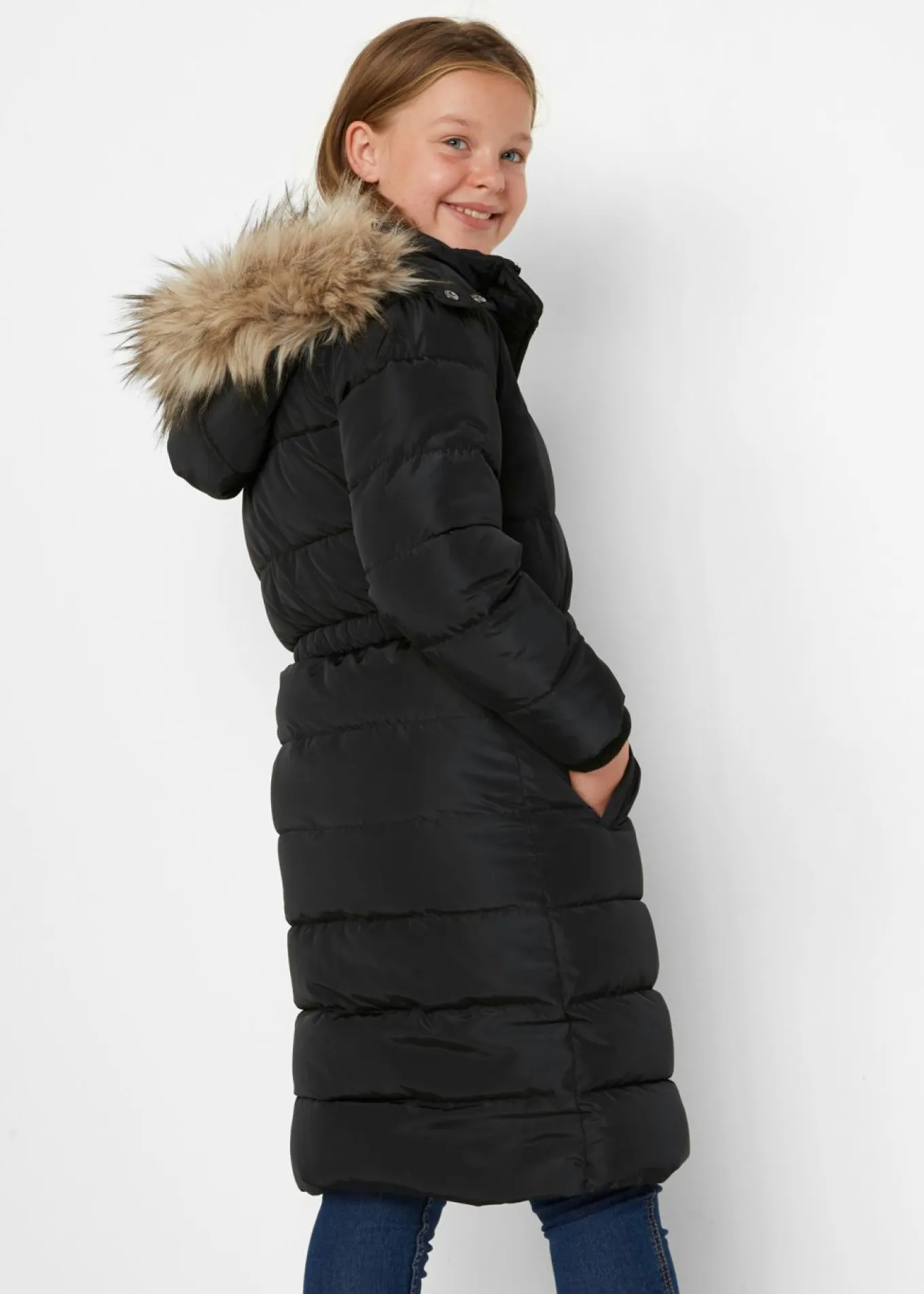 Parka acolchada de invierno con capucha desmontable