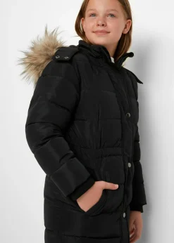 Parka acolchada de invierno con capucha desmontable