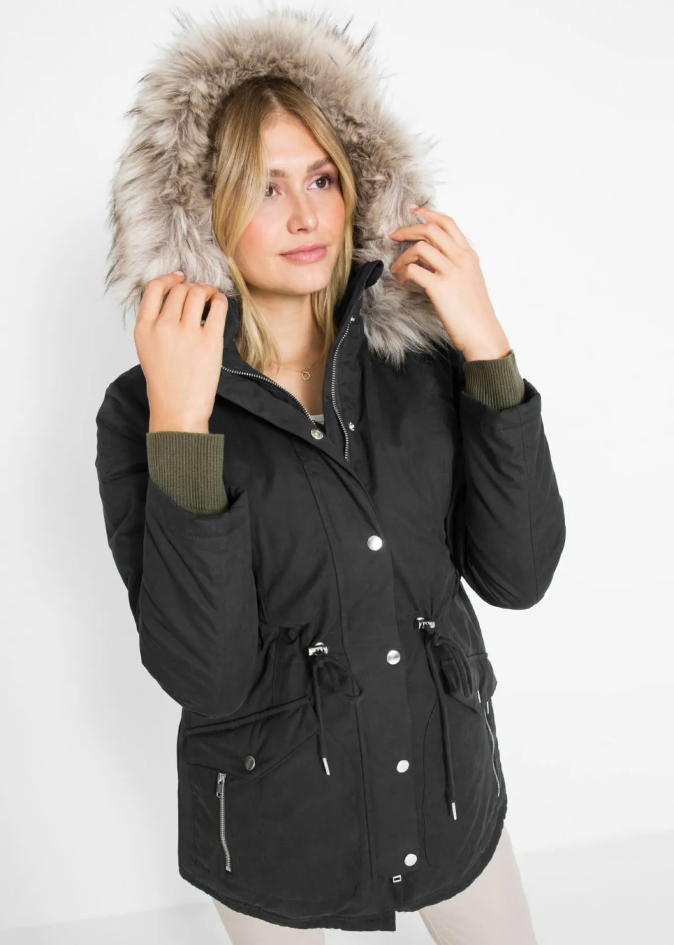 Parka cálida, forrada