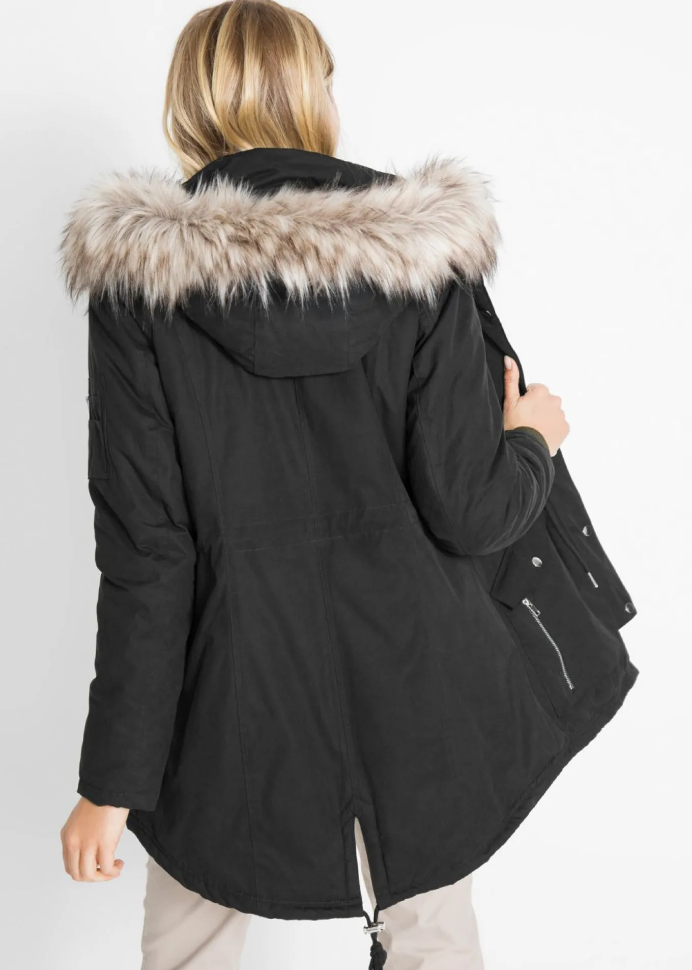 Parka cálida, forrada