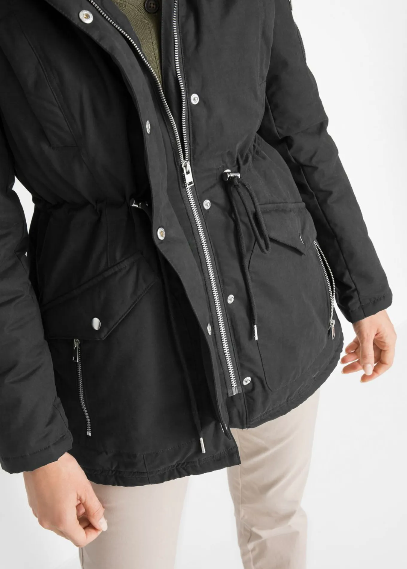 Parka cálida, forrada