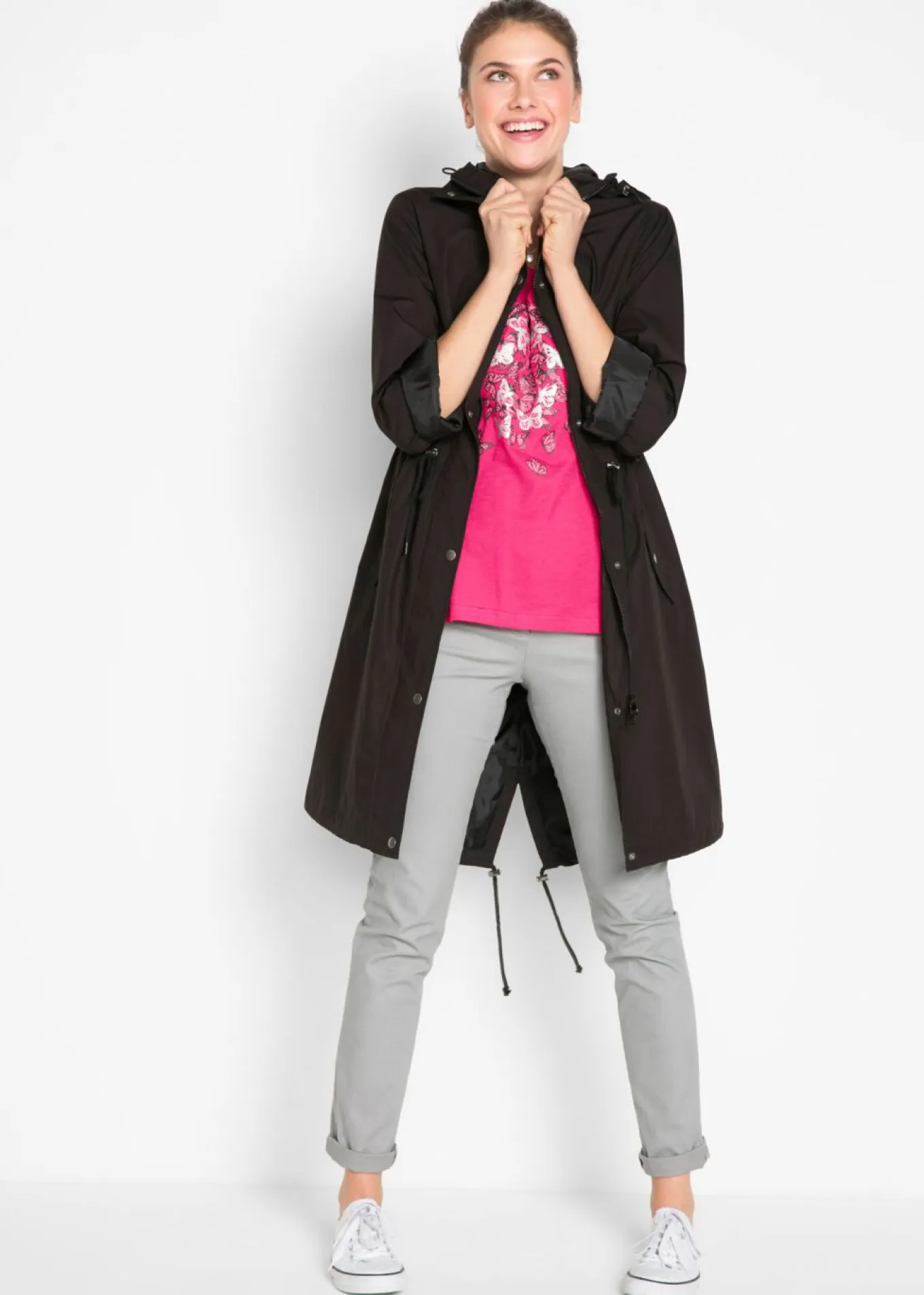Parka con capucha