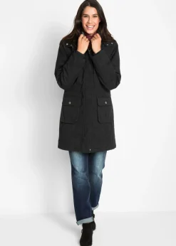 Parka con capucha forrada de tejido polar