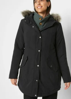Parka con cremallera lateral para ajustar la anchura