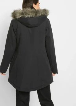 Parka con cremallera lateral para ajustar la anchura