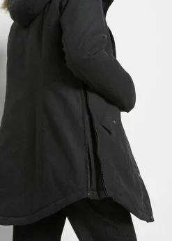 Parka con cremallera lateral para ajustar la anchura