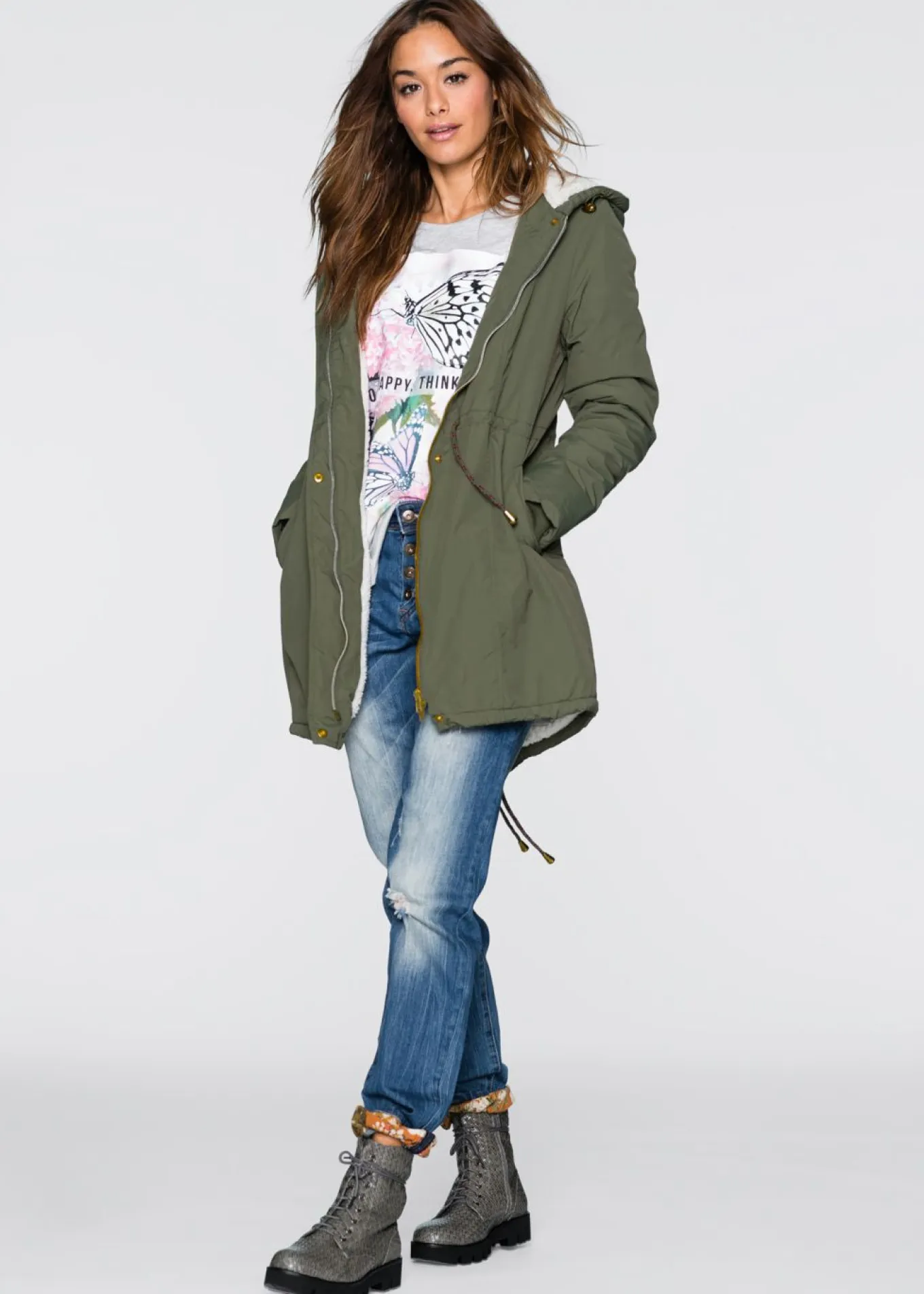 Parka con forro polar