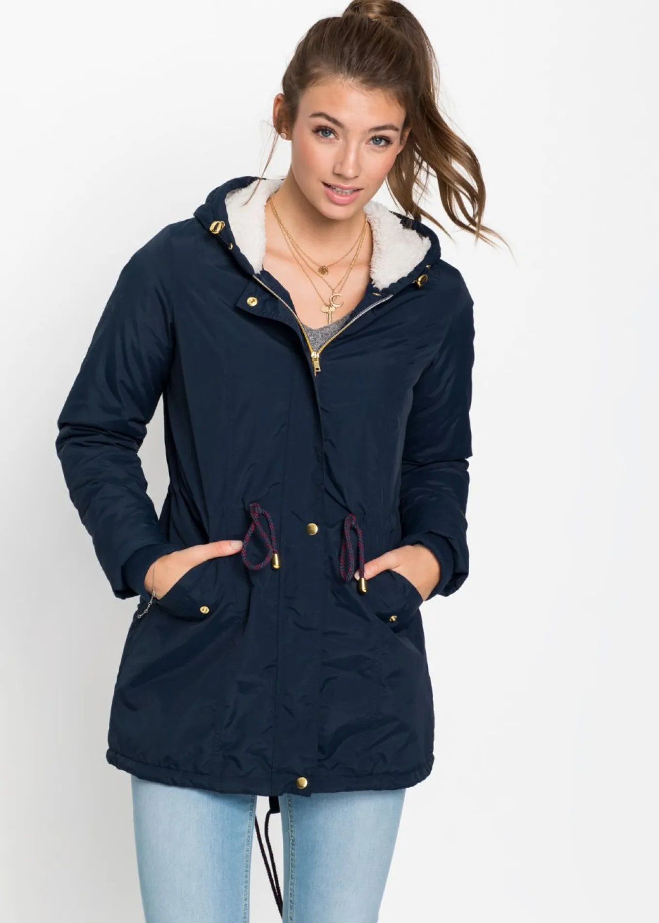 Parka con forro polar
