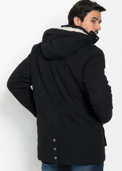 Parka de invierno con capucha de pelo