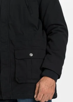 Parka de invierno con capucha de pelo