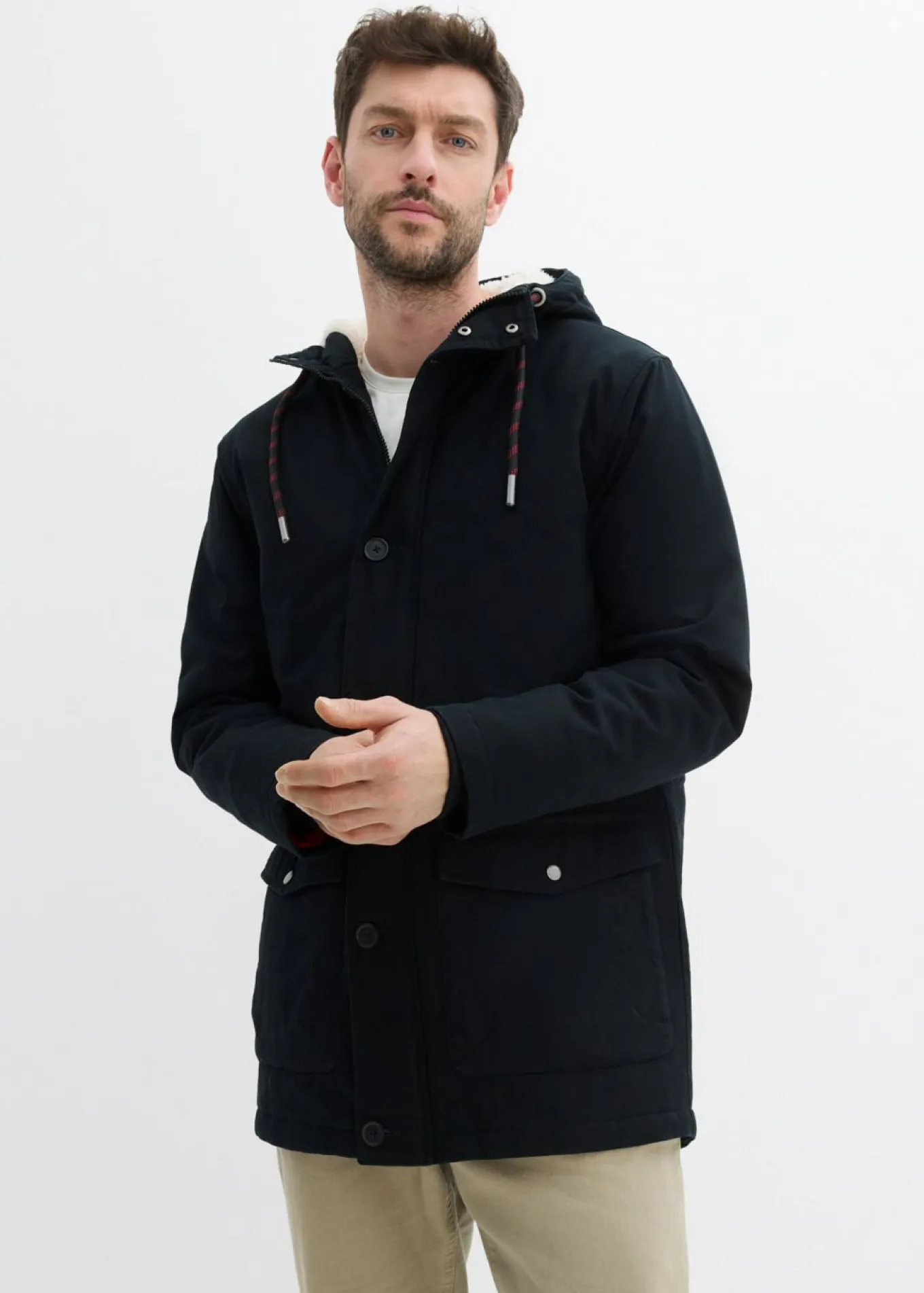 Parka de invierno con forro polar