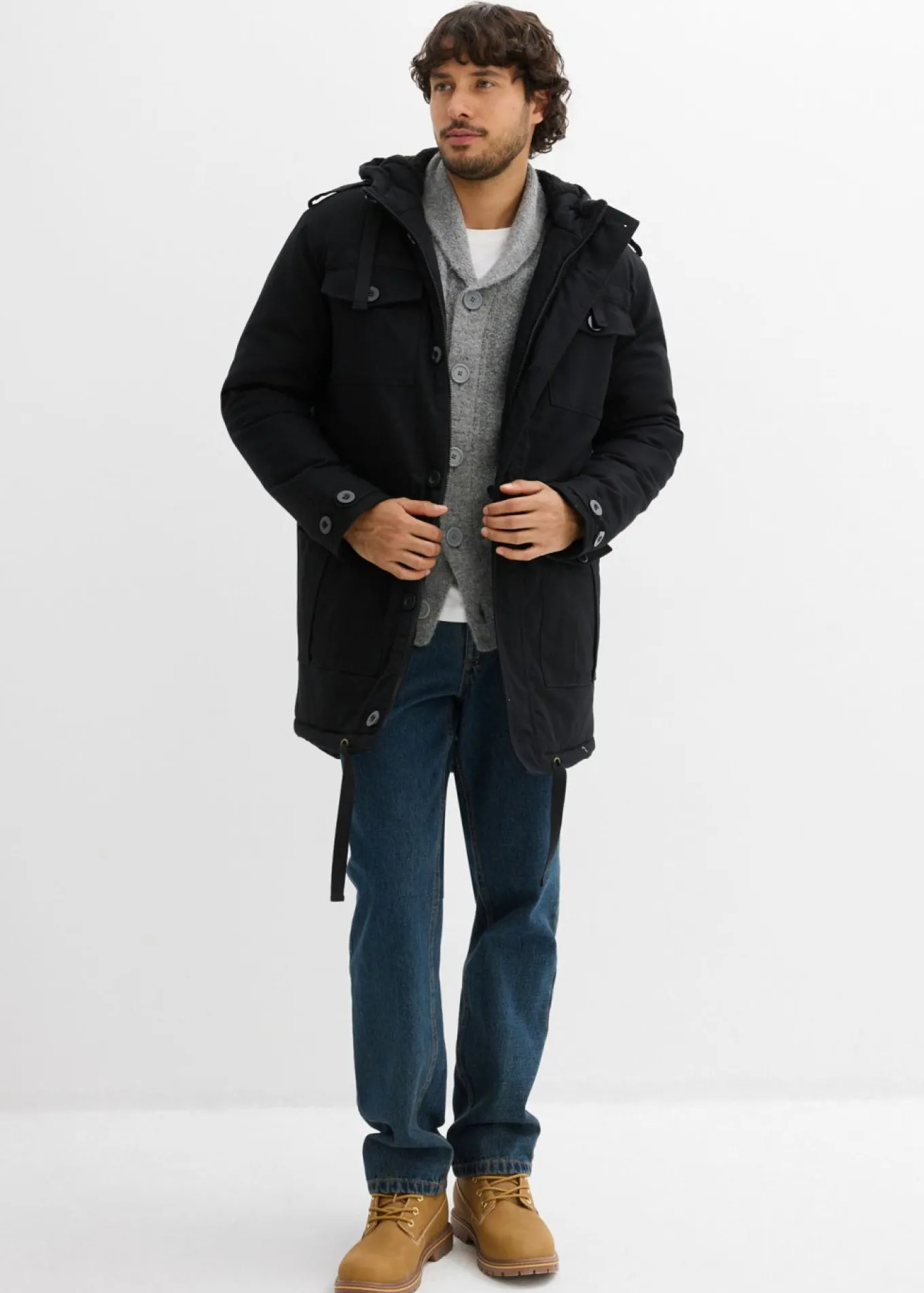Parka de invierno con forro polar