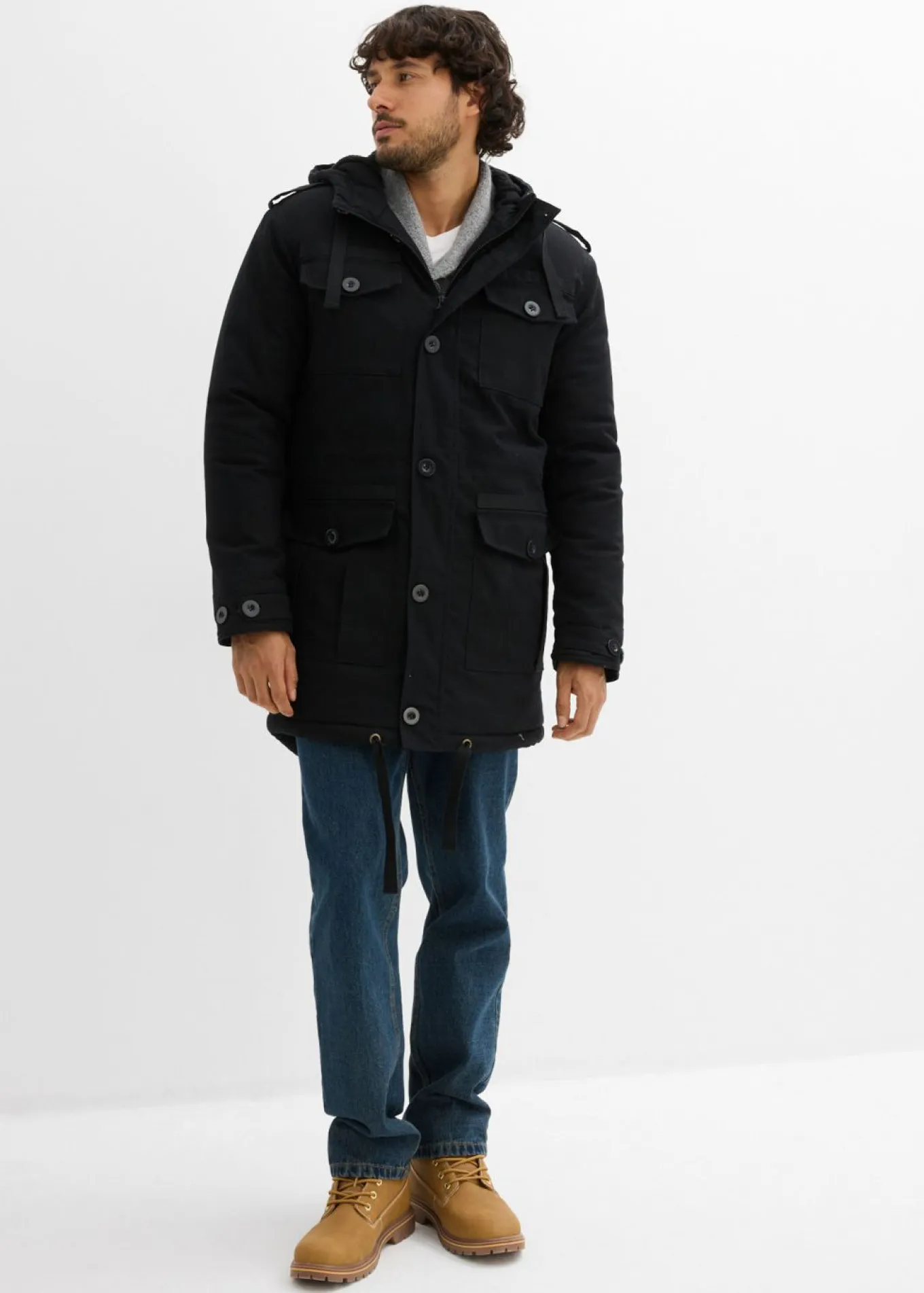 Parka de invierno con forro polar