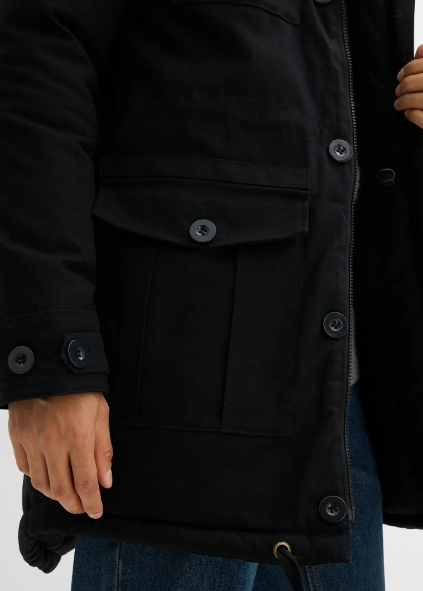 Parka de invierno con forro polar