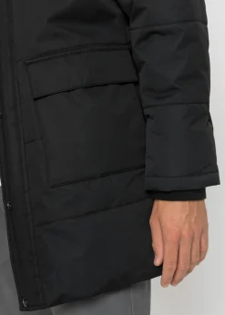 Parka de invierno con forro de peluche y capucha desmontable