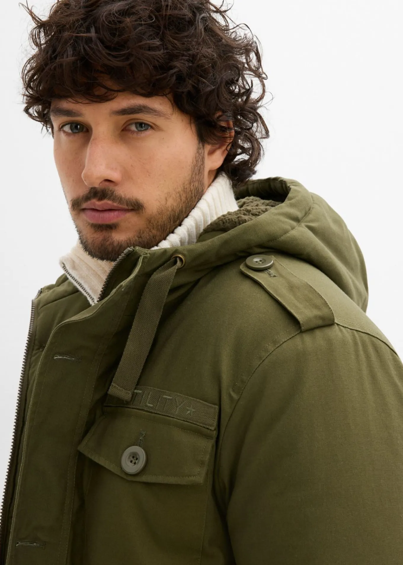 Parka de invierno con forro polar