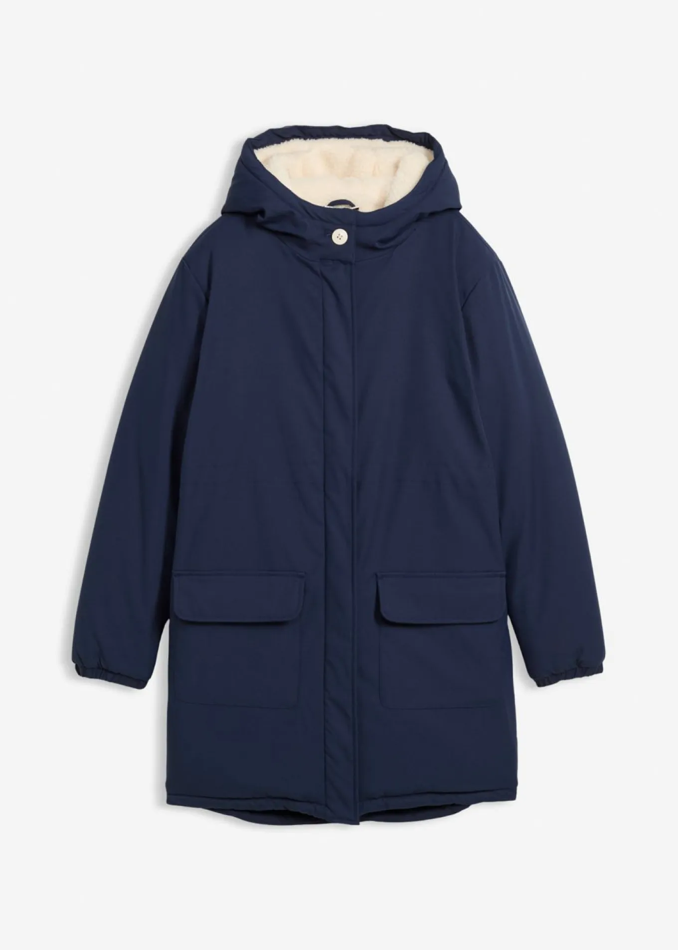 Parka de invierno con forro de peluche, repelente al agua