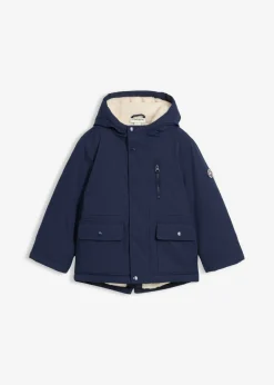 Parka de invierno con forro de peluche, repelente al agua