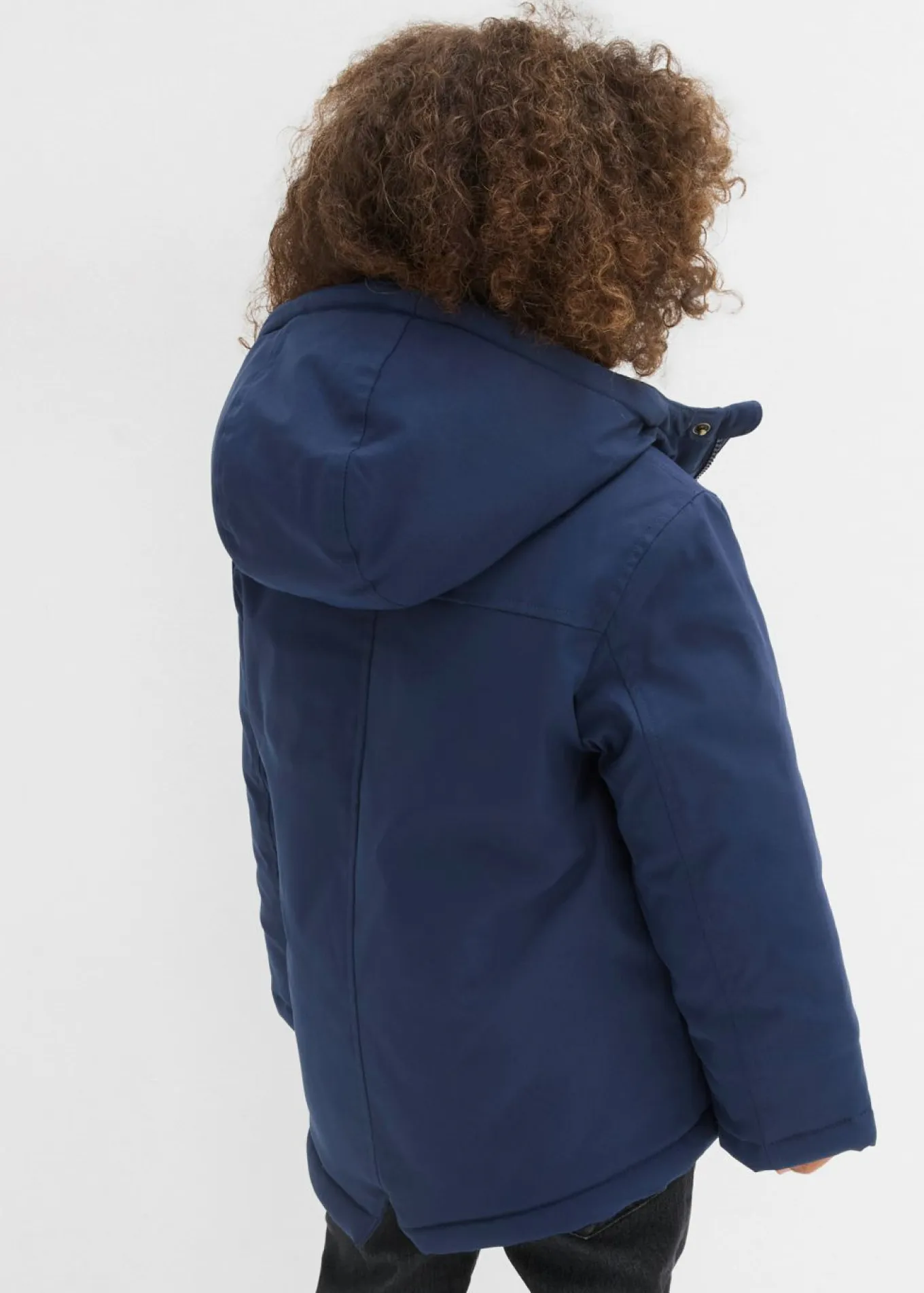 Parka de invierno con forro de peluche, repelente al agua