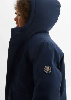 Parka de invierno con forro de peluche, repelente al agua
