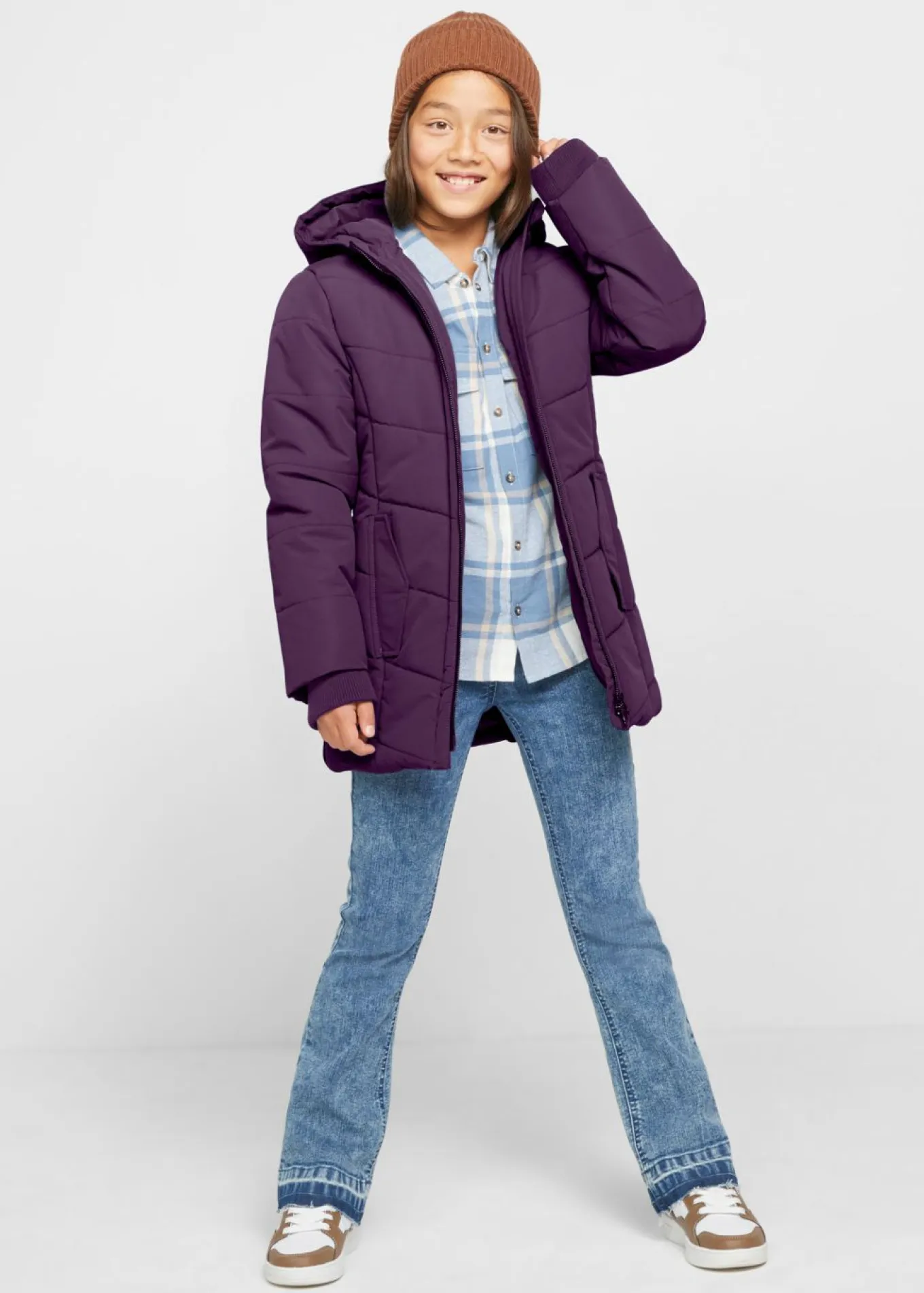 Parka de invierno impermeable con capucha