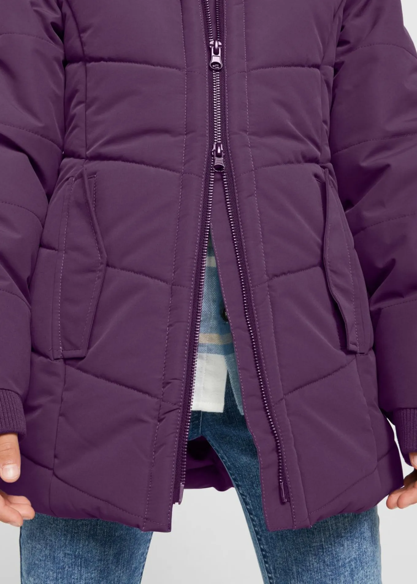Parka de invierno impermeable con capucha